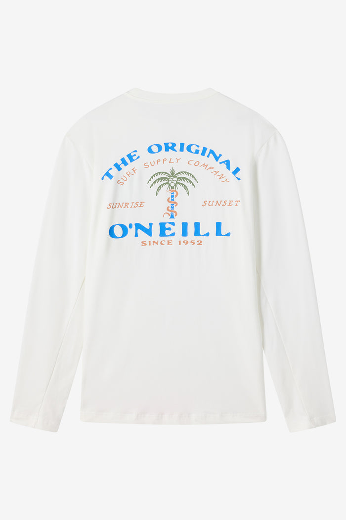 Surf Supply UPF Standard Fit Long Sleeve Tee - White | O'Neill