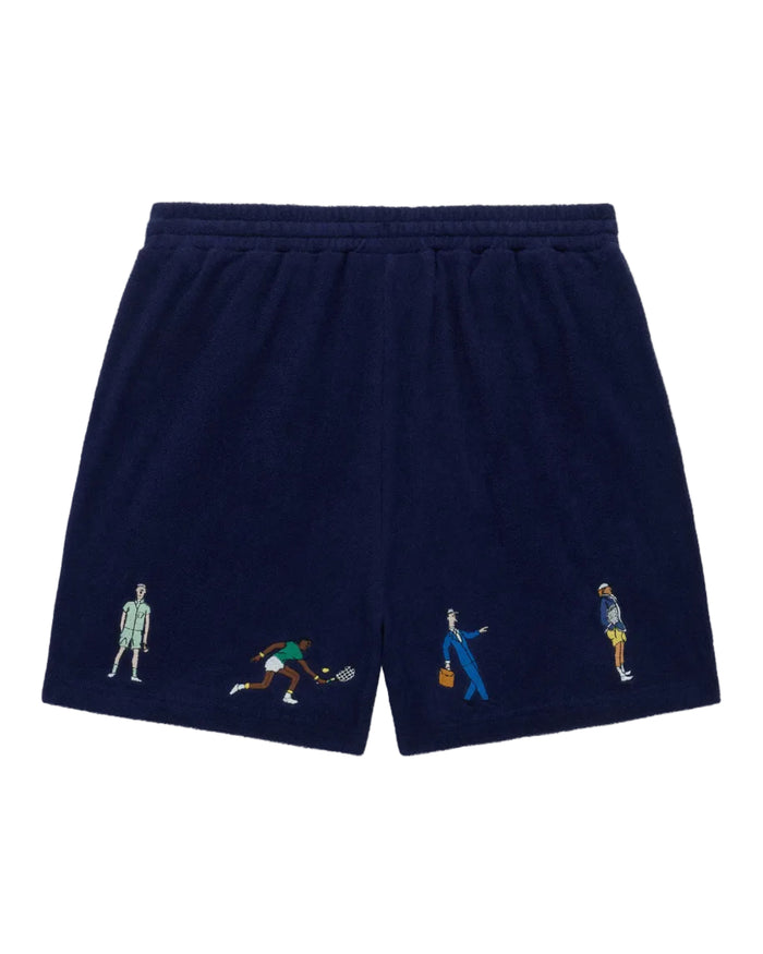 Terry Pull On Shorts Evening Blue