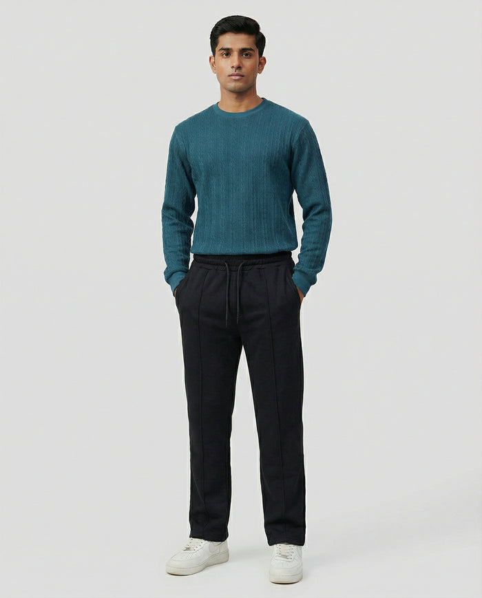TERRY TROUSER BLACK RELAXED FIT