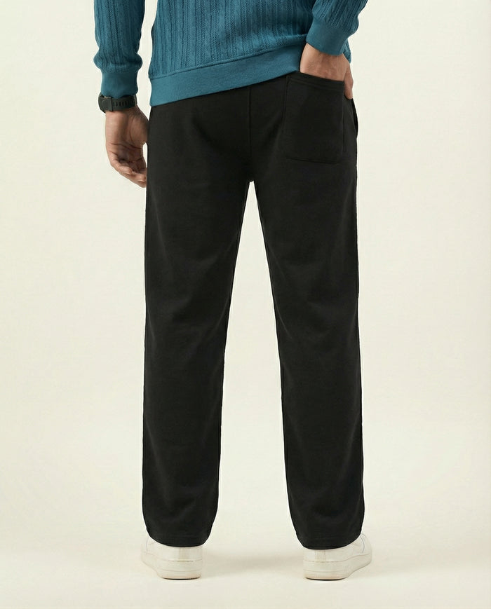 TERRY TROUSER BLACK RELAXED FIT