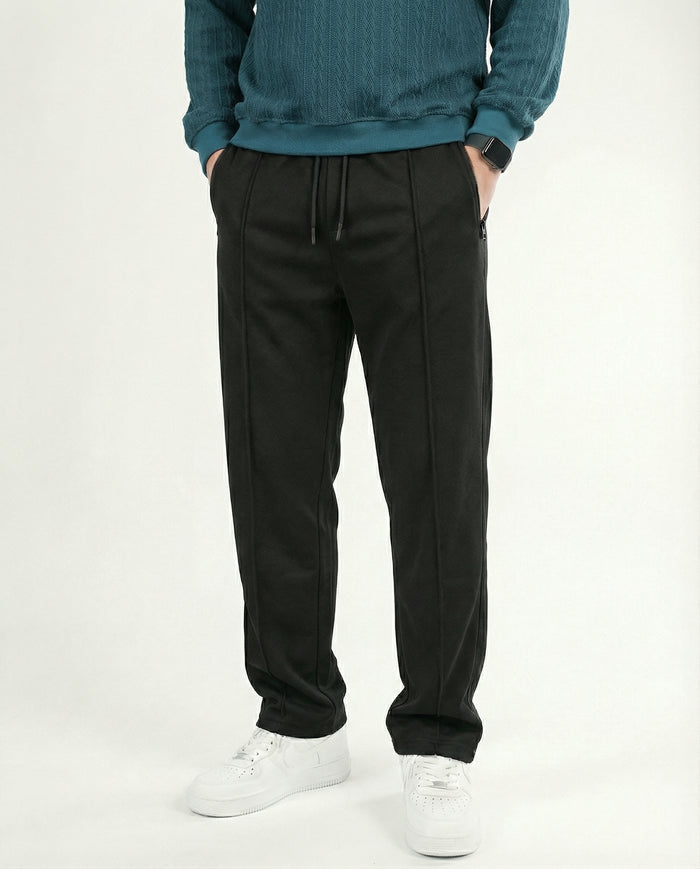 TERRY TROUSER BLACK RELAXED FIT