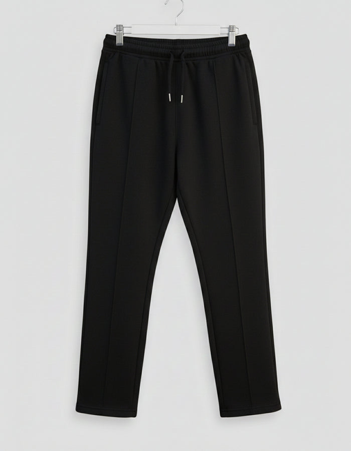 TERRY TROUSER BLACK STRAIGHT FIT