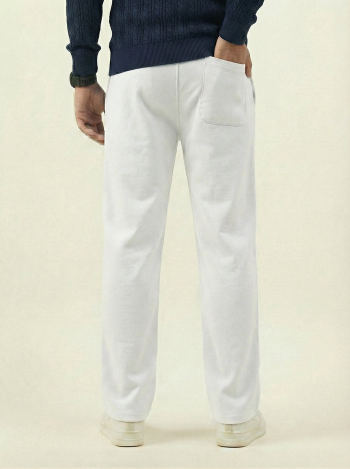 TERRY TROUSER WHITE RELAXED FIT