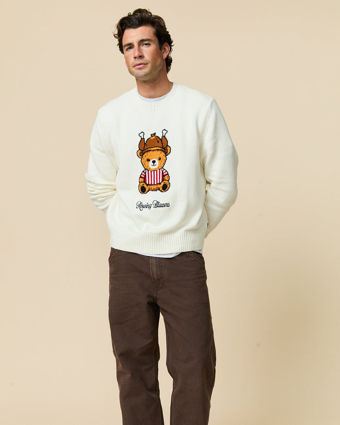 Turkey Bear Cashmere Sweater Cream