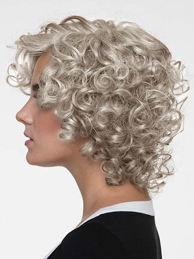 Two-Color Optional Curly Short Synthetic Wigs 10 Inches