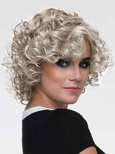 Two-Color Optional Curly Short Synthetic Wigs 10 Inches