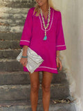 V-Neck Casual Dress