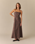 Veronica Ivy Plaid Long Dress Multi-Color Multi-Color / 14
