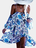 Vintage Bohemian Floral Mini Dress