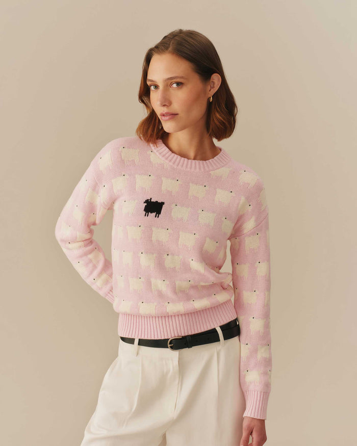 Warm & Wonderful Cotton Diana Edition Sweater Pink