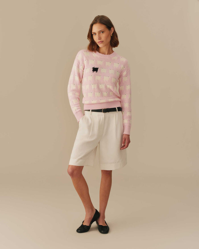 Warm & Wonderful Cotton Diana Edition Sweater Pink