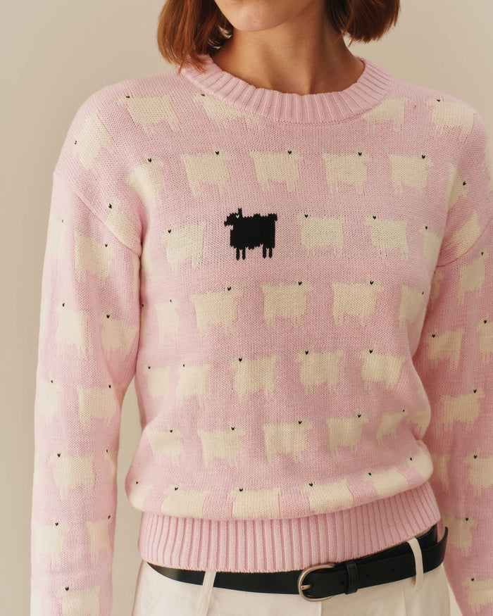 Warm & Wonderful Cotton Diana Edition Sweater Pink