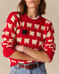 Warm & Wonderful Fitted "Diana Edition" Cotton Sheep Sweater