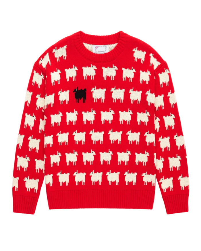 Warm & Wonderful Fitted "Diana Edition" Cotton Sheep Sweater