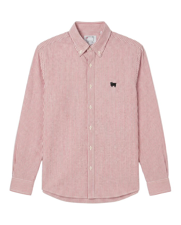 Warm & Wonderful Sheep Oxford Button Down Red