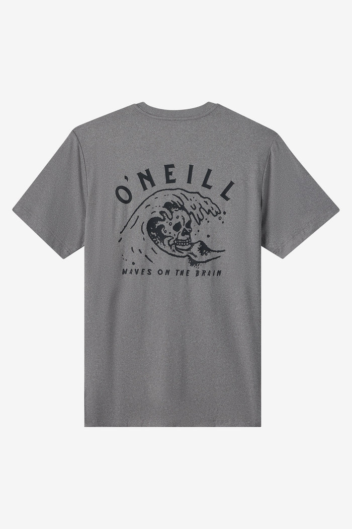 Wave Brain UPF Tee - Gargoyle Melange | O'Neill