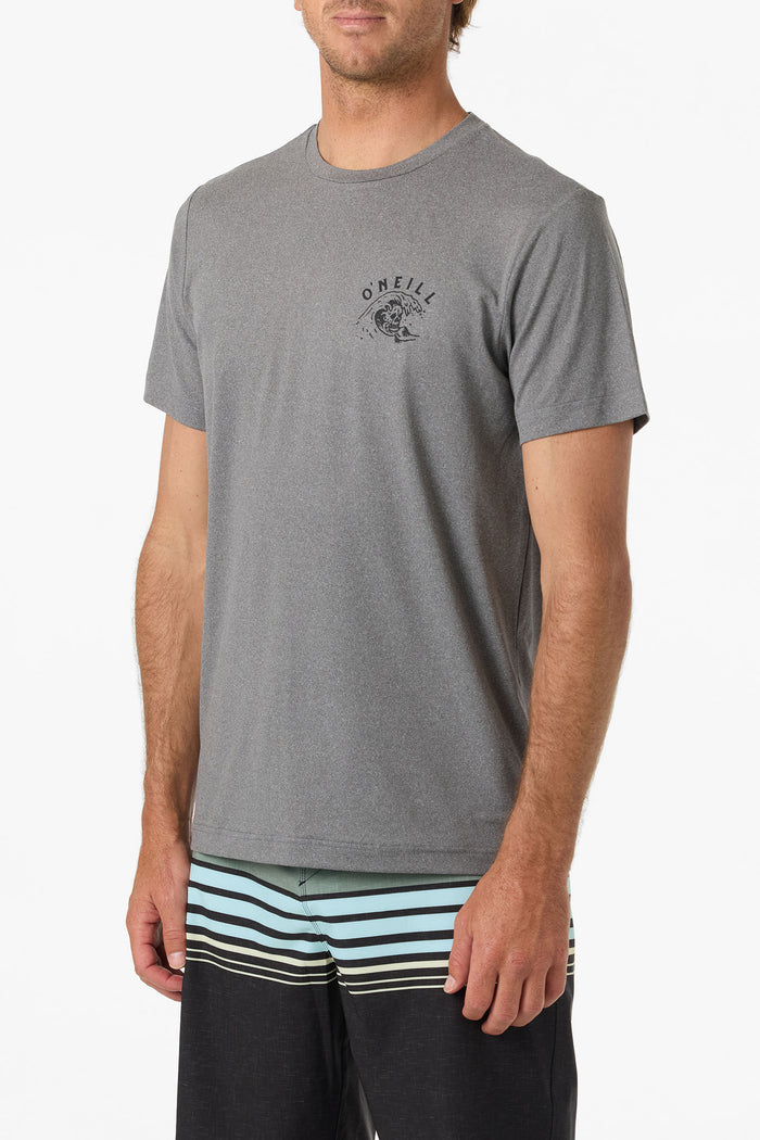 Wave Brain UPF Tee - Gargoyle Melange | O'Neill
