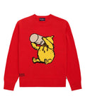 Winnie-the-Pooh Cotton Sweater Cherry Red
