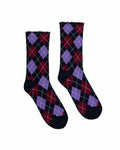 Women's Argyle Socks Purple Argyle