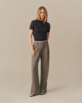 Women's Brushed Twill Mid-Rise Trouser Gray