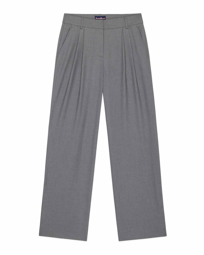 Women's Brushed Twill Mid-Rise Trouser Gray