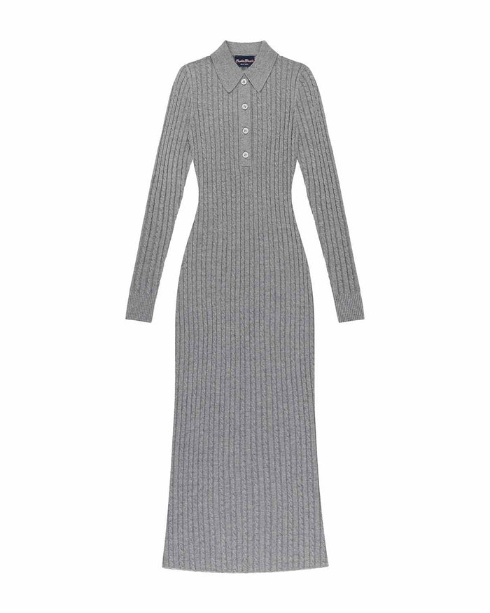 Women's Cable Cardigan Dress Heather Gray