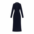 Women's Cable Cardigan Dress Navy