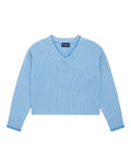 Women's Cashmere Callie V Neck Sweater Sky Blue