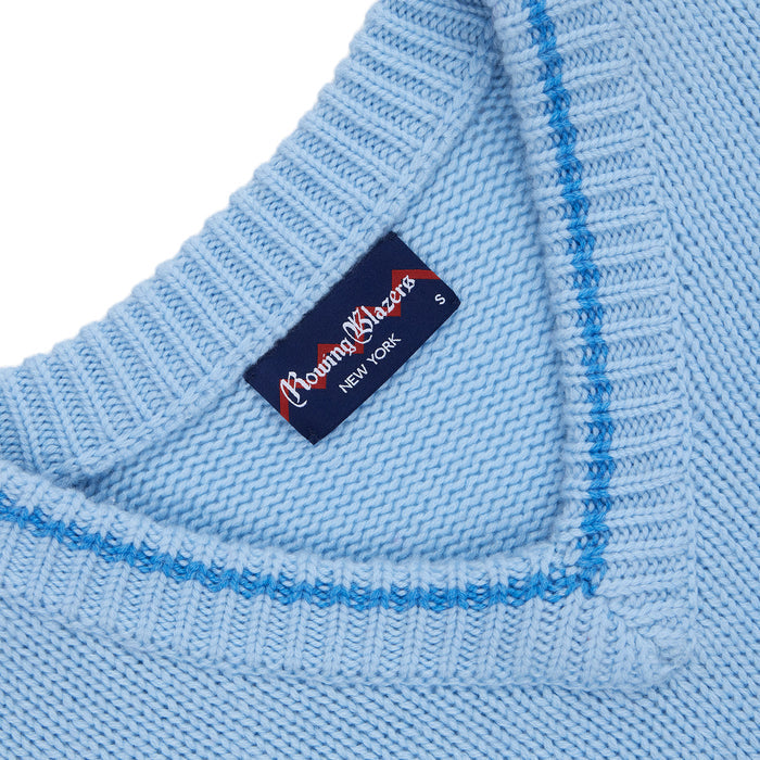 Women's Cashmere Callie V Neck Sweater Sky Blue