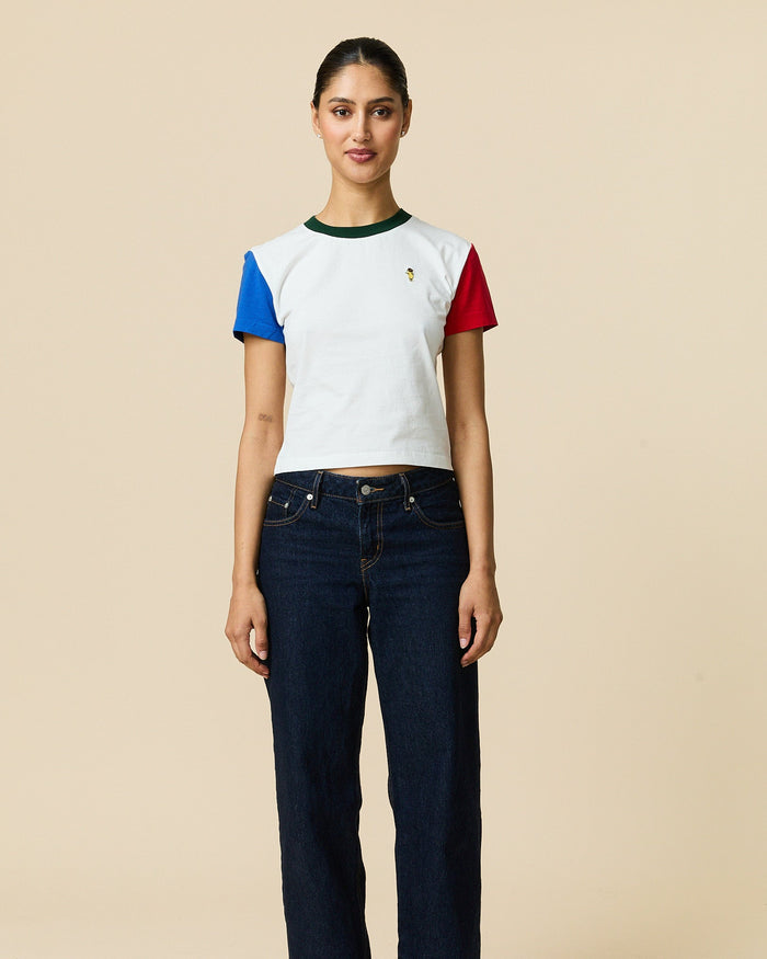 Women's Cotton Giddyup Pooh Tee White