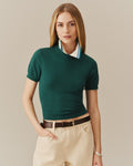Women's Cotton Knit Tee Green