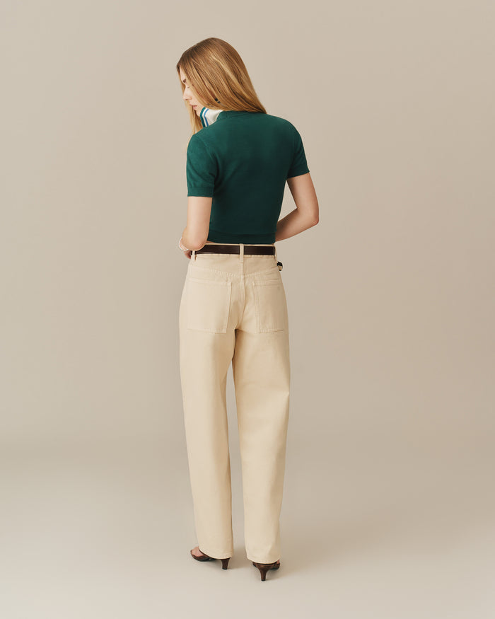 Women's Cotton Knit Tee Green