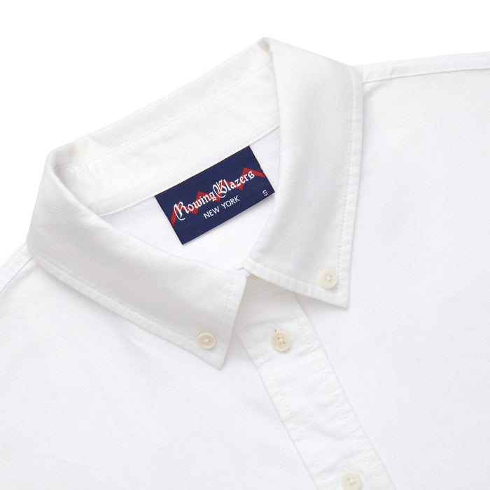 Women's Cropped Oxford Shirt White