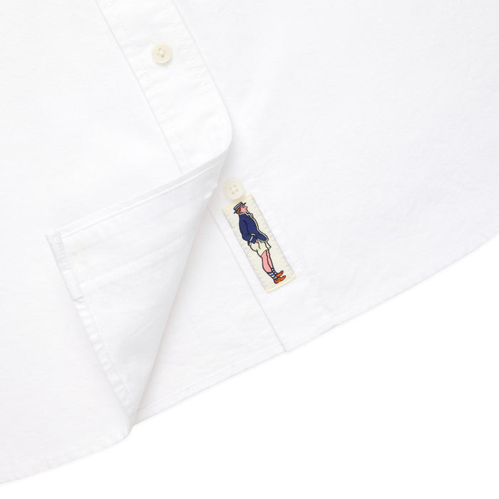 Women's Cropped Oxford Shirt White