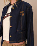 Women's Denim Jacket Rinse Wash