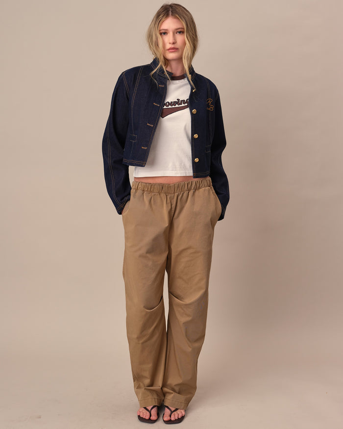 Women's Denim Jacket Rinse Wash