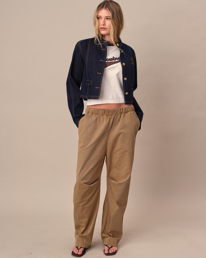 Women's Denim Jacket Rinse Wash