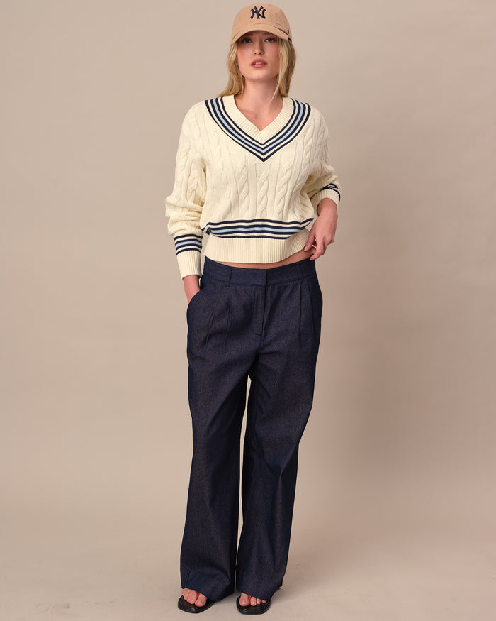 Women's Denim Trouser Dark Wash