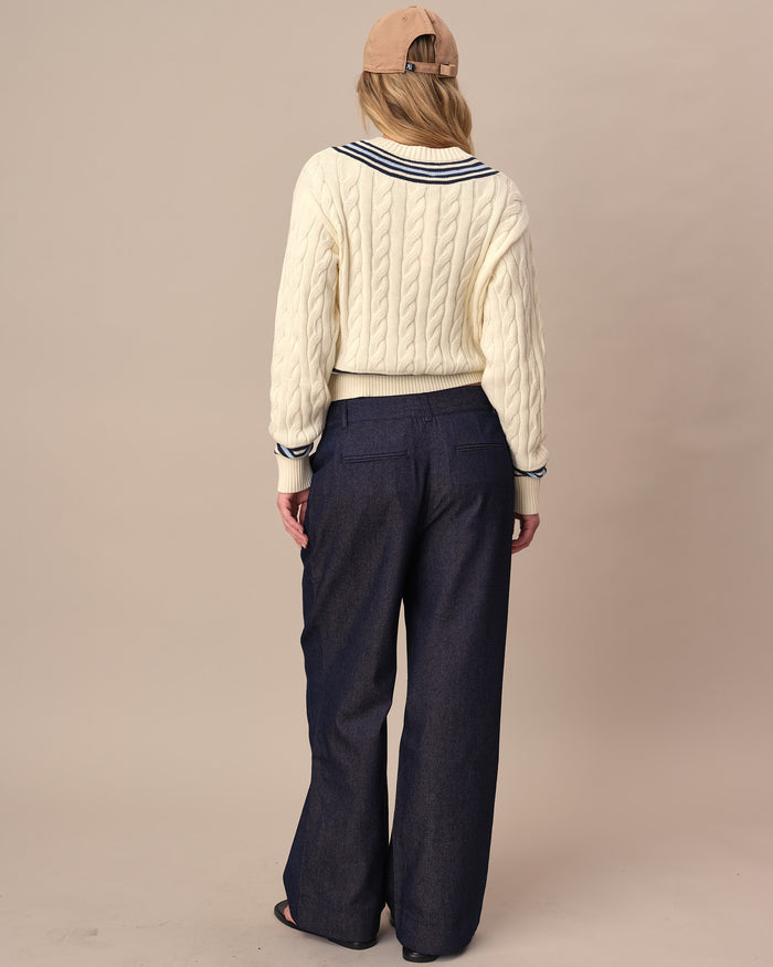 Women's Denim Trouser Dark Wash