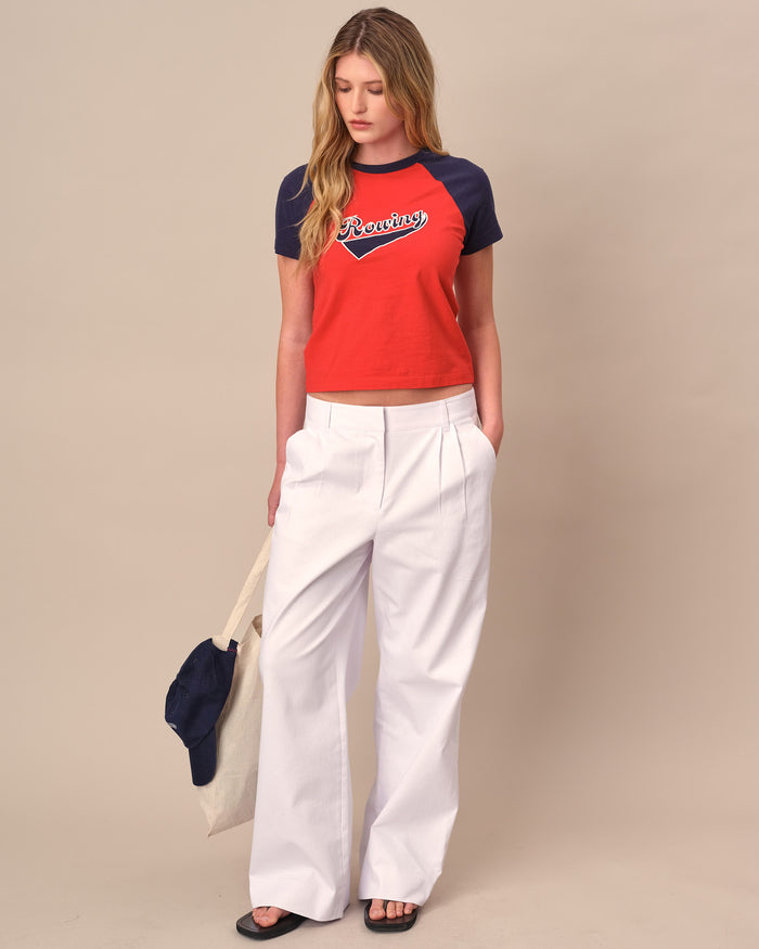 Women's Denim Trouser White