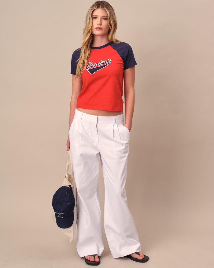 Women's Denim Trouser White