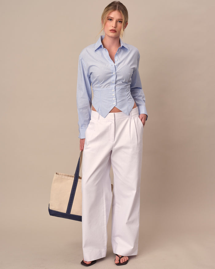 Women's Denim Trouser White