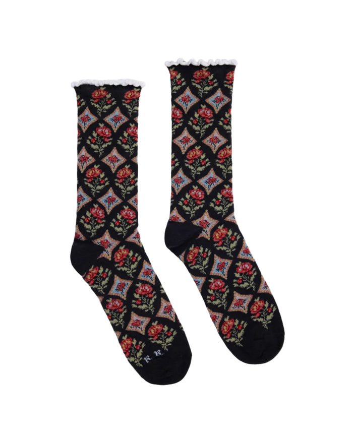 Women's Floral Socks Fall Floral