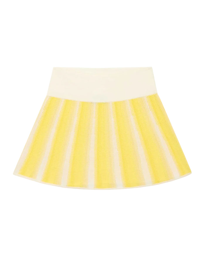 Women's Knit Skirt Pale Yellow