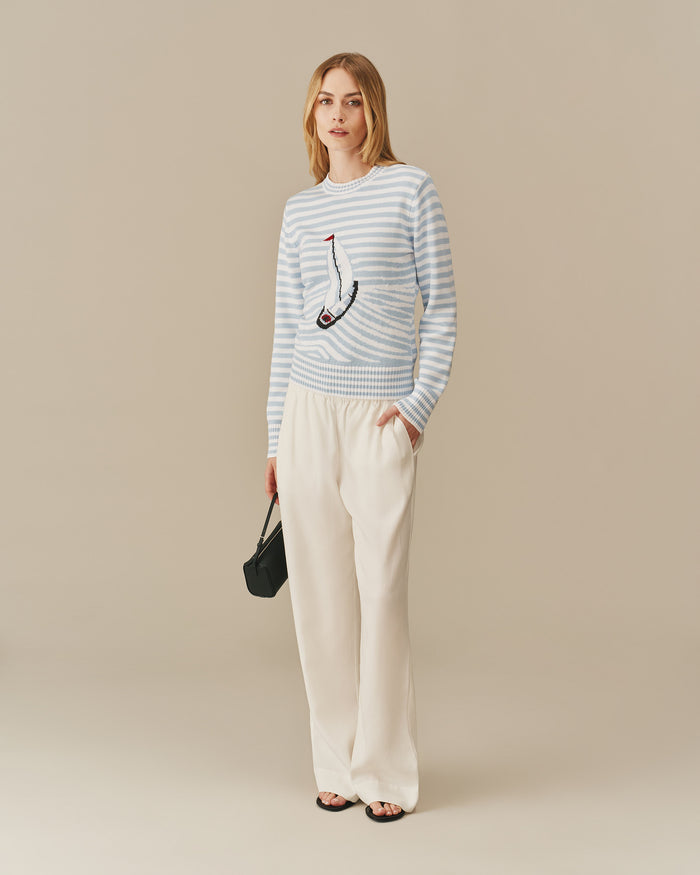 Women's Linen Tencel Everyday Trouser White