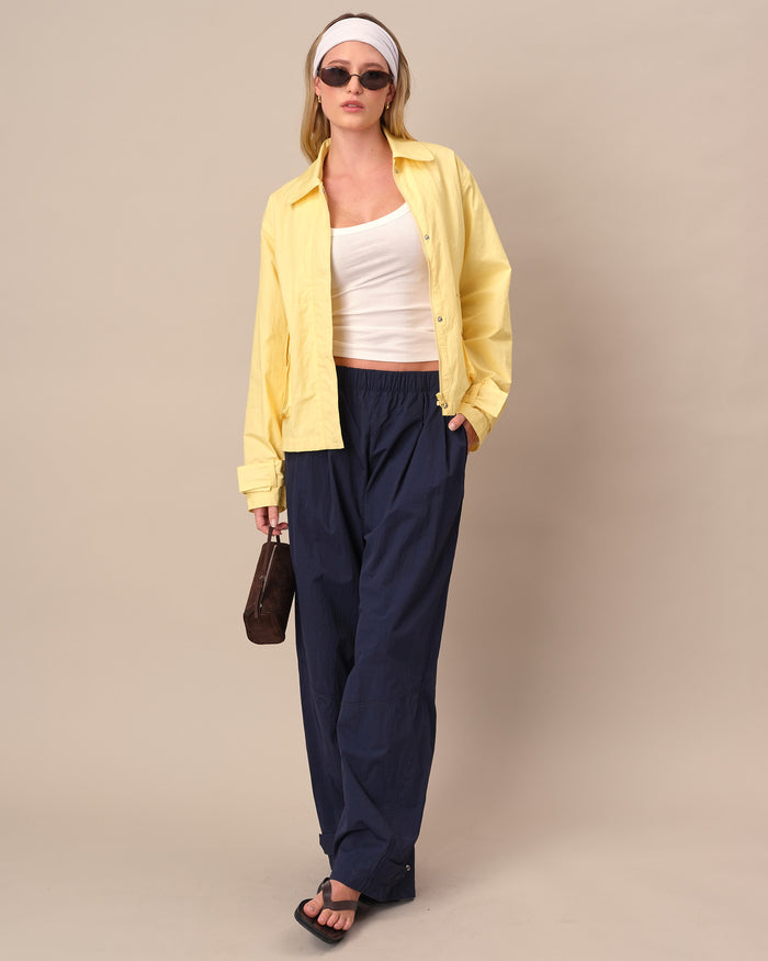 Women's Nylon Utility Jacket Yellow
