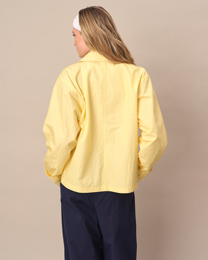 Women's Nylon Utility Jacket Yellow