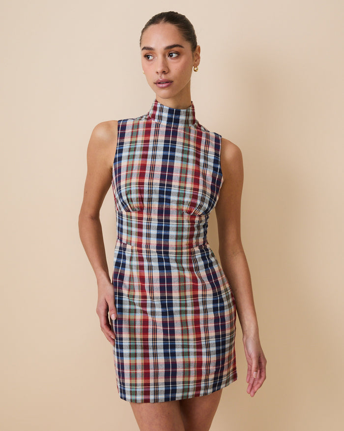 Women's Plaid Dress Classic Plaid