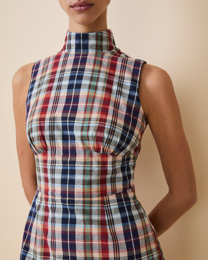 Women's Plaid Dress Classic Plaid