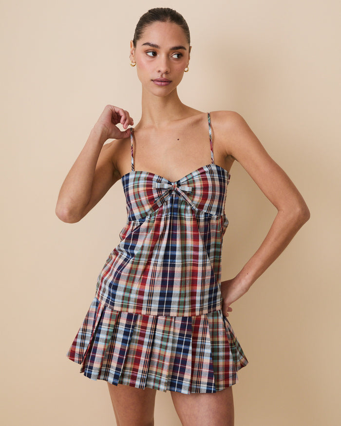 Women's Plaid Pleated Skirt Classic Plaid
